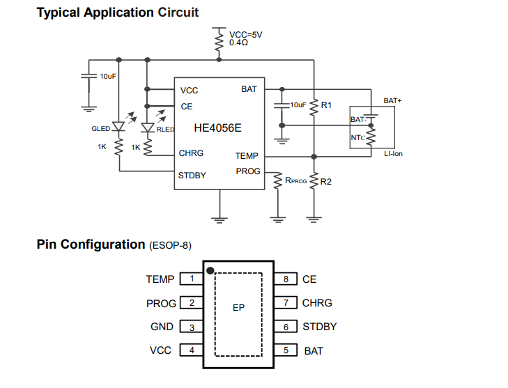 4056e充电芯片资料 4056e充电芯片资料