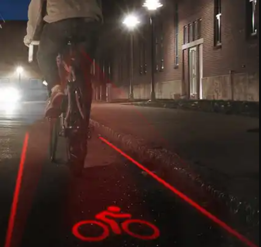 自行车尾灯光路
